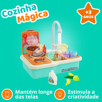 Pia de Cozinha Educativa com Fogão + Brinde Exclusivo!