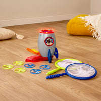 Lançador de Discos Educativo Rocket com 6 Discos