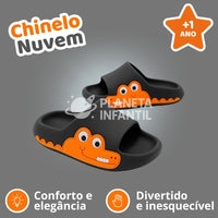 Chinelo Nuvem Infantil Crocodilo | Caminhar com Conforto e Estilo