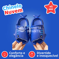 Chinelo Nuvem Infantil Tubarão