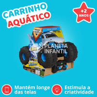 Carrinho de Controle Remoto Aquático Megalodon Original