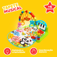 Tapete Musical Infantil Interativo com Piano Removível