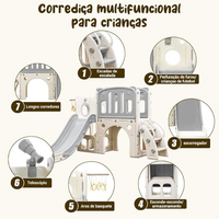 Playground Infantil 7 em 1 – Diversão e Segurança em Casa