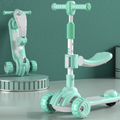 Patinete Infantil Evolutivo 2 em 1 com Assento, Luzes e Música