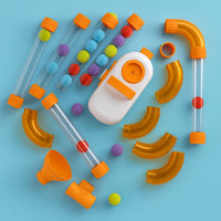 Brinquedo Interativo de Tubos e Bolas – Diversão e Aprendizado com Ar em Movimento