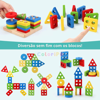 Kit Montessori 5 em 1 – Brinquedos Educativos para Primeiros Anos dos Pequenos
